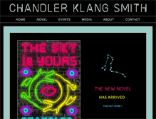 Tablet Screenshot of chandlerklangsmith.com
